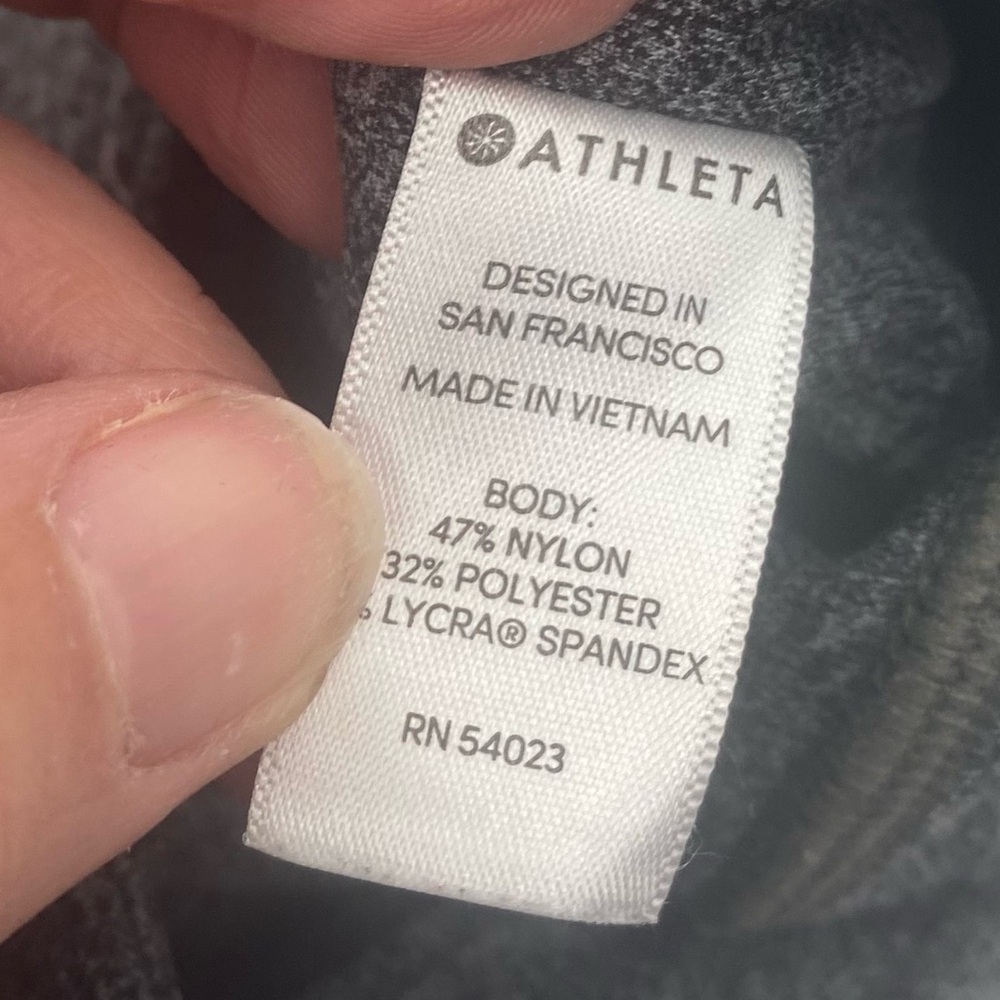 ATHLETA I Legging Salutation Stash Pocket Tight Gray XS - Picture 10 of 14